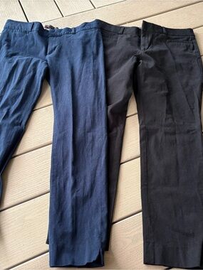 Banana Republic Black & Navy Capris